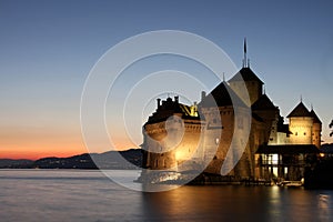 The Chillon castle in Montreux (Vaud),Switzerland