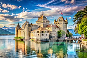 Chillon Castle Switzerland photo