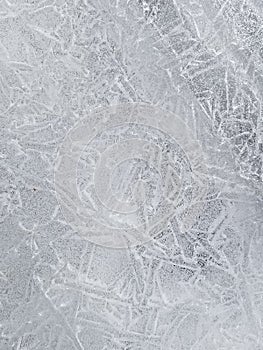 Chilly and Crackly Ice Texture Close Up