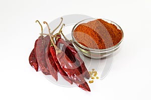chilly powder with red chilly, dried chilies