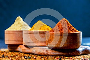 Chilly powder turmeric with chilly