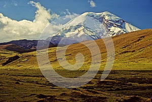 Chimborazo is a stratovolcano photo