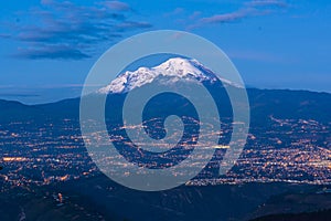 Chimborazo volcano the highest mountain in Ecuador