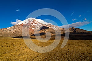 Chimborazo volcano, is majestic at sunset