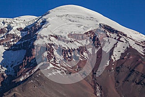 Chimborazo volcano and paramo