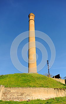 Chimenea de las minas de carbÃÂ³n de Villanueva del RÃÂ­o y Minas, provincia de Sevilla , EspaÃÂ±a photo