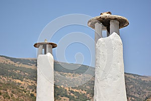 Chimeneas tÃÂ­picas de la Alpujarra de Granada photo