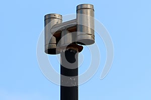 Chimney against blue sky