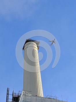 Chimney of the Battersea Power Station in London