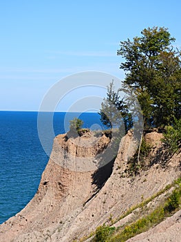 Chimney Bluff State Park shoreline view of Lake Ontario