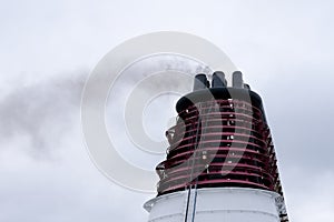 Chimney of a ferry