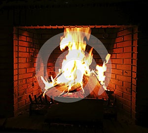 Chimney fireplaces heat source for a pleasant winter