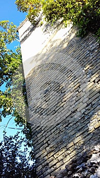Chimney of the former sugar factory of Anse Bertrand in Guadeloupe