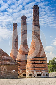 Chimney of the hsitoric lime kiln in Enkhuizen photo