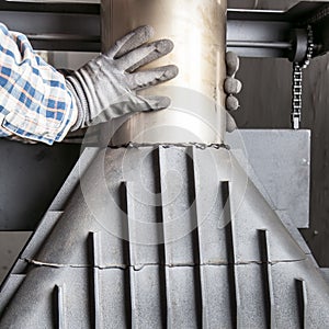 Installation of fireplace chimney