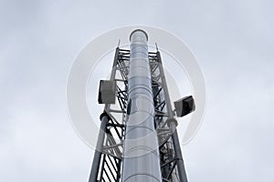 Chimney of a large gas boiler room