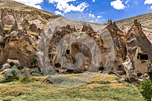 Chimney rock formation in Zelve