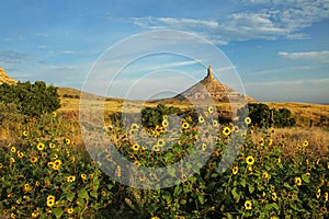 Chimney Rock National Historic Site, western Nebraska, USA