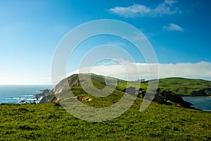 Chimney Rock Peninsula Looking Back Toward Point Reyes Lighthouse