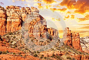 Chimney rock in Red Rock