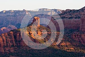 Chimney Rock at sunrise. Sedona