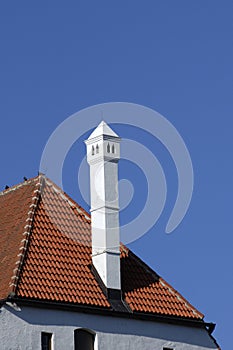 Chimney on Roof of German Castle