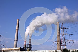 Chimney smoke - heavy industry