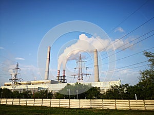 Chimney smoke - heavy industry