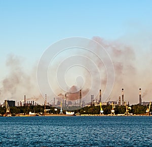 Chimney-stalks with toxic smoke