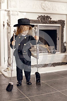 Chimney Sweep Playful Girl