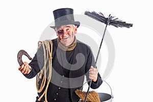 Chimney sweep wishing good fortune