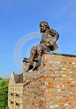 Chimney-sweeper monument in Lviv Ukraine