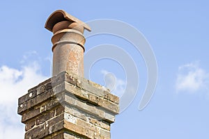 Chimney on top of cottage