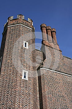 Chimney & Turret on Hampton Court Palace Building