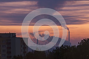 Chimneys around Dabrowa Gornicza