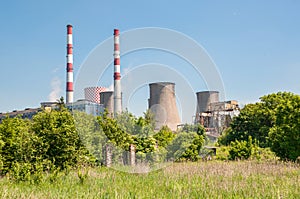 Chimneys of coal power plant