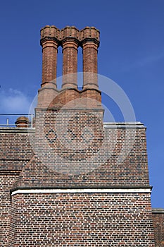 Chimneys on Hampton Court Palace Building