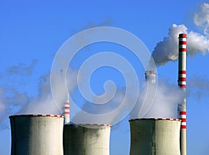 Chimneys of nuclear power station