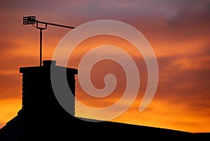 Chimneystack sunset