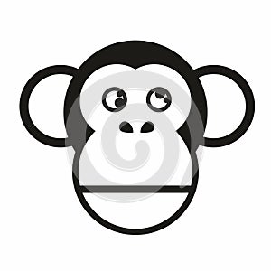 Chimpanzee logo monkey jungle mascot
