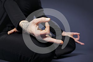 Chin Mudra and lotus posture