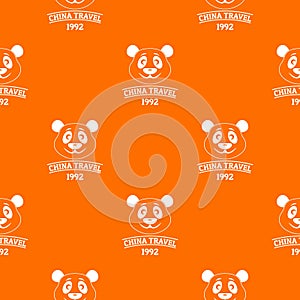 China animal pattern vector orange