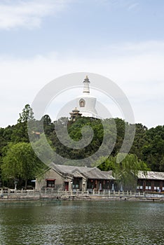 China Asia, Beijing, Beihai Park, the White Pagoda