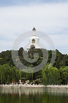 China Asia, Beijing, Beihai Park, the White Pagoda