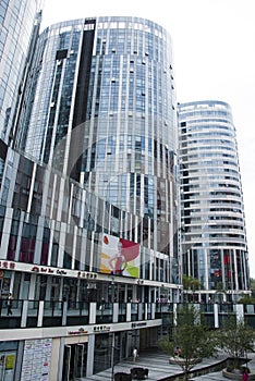China and Asia, Beijing, Sanlitun SOHO, modern buildings, commercial district