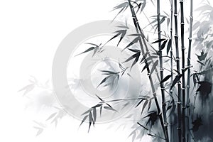 China asia plant leaf bamboo art background japan chinese asian nature ink