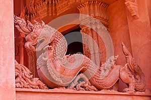 Asian dragon statue