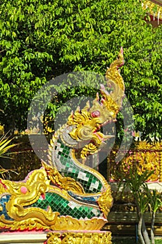 Asian dragon statue
