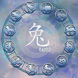 China astrology and year 2023 like year of water Rabbit