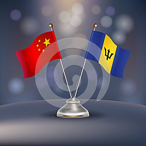 China and Barbados flag Relation